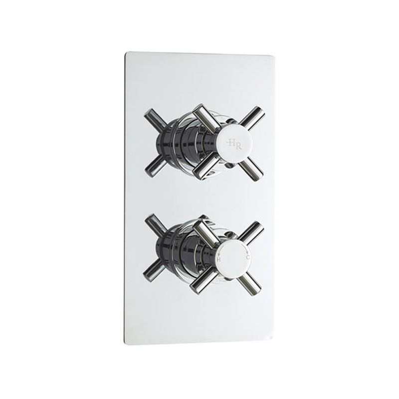 Hudson Reed Indus Twin Concealed Thermostatic Shower Valve RND3210 Hudson Reed Indus Twin Concealed Thermostatic Shower Valve RND3210